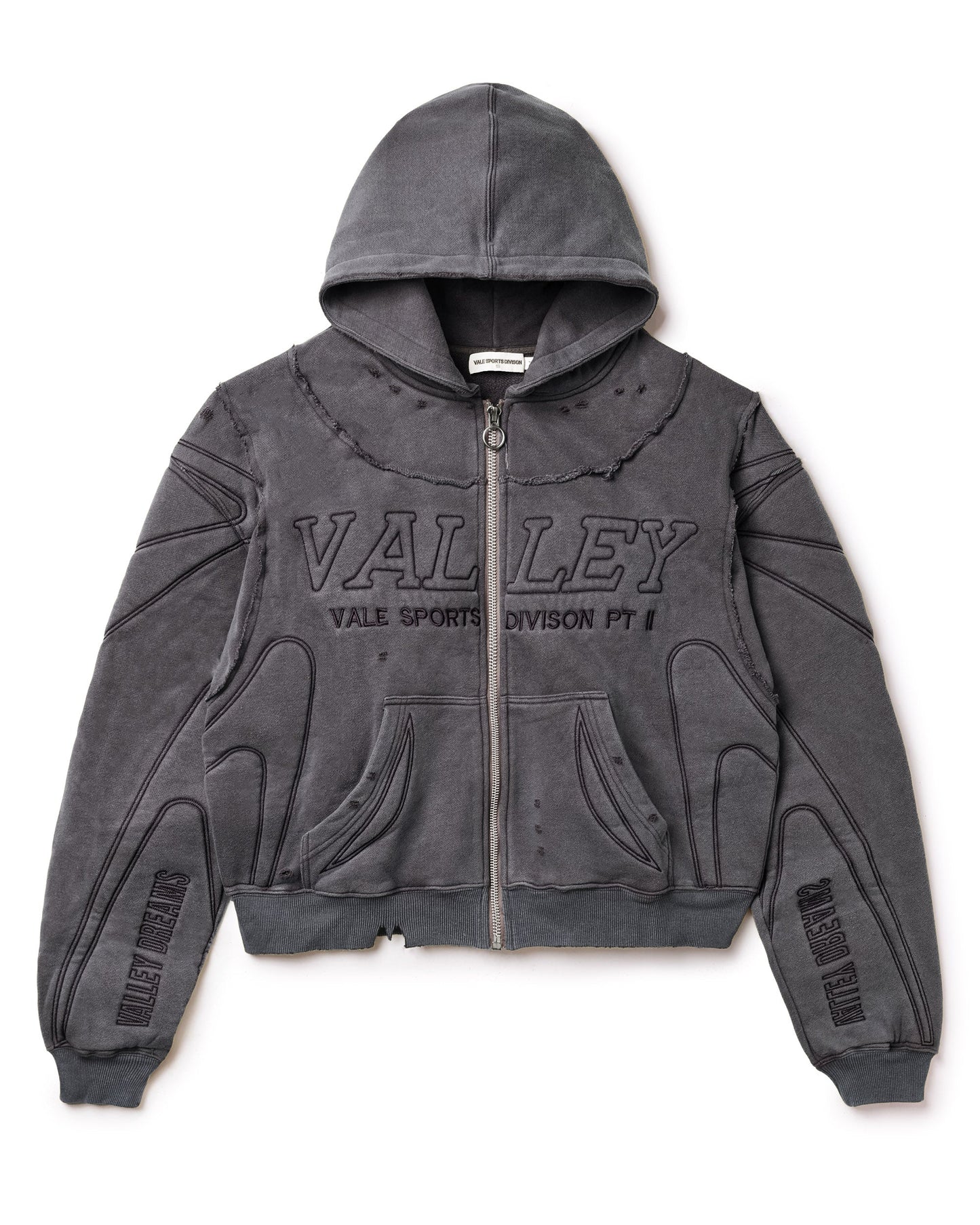 Vale Forever BLACK ARMOR ZIP UP HOODIE