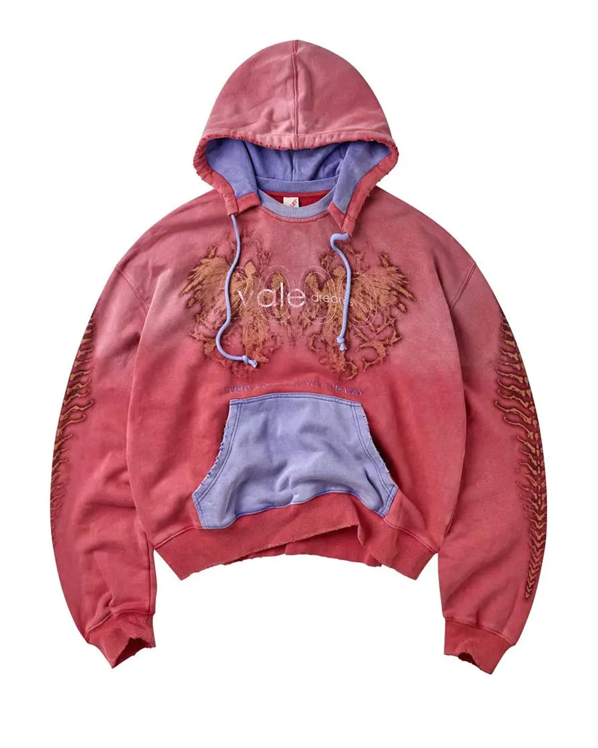 Vale Forever Red Sun Faded Hoodie