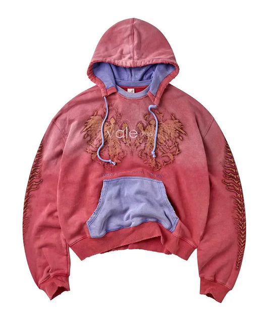 Vale Forever Red Sun Faded Hoodie