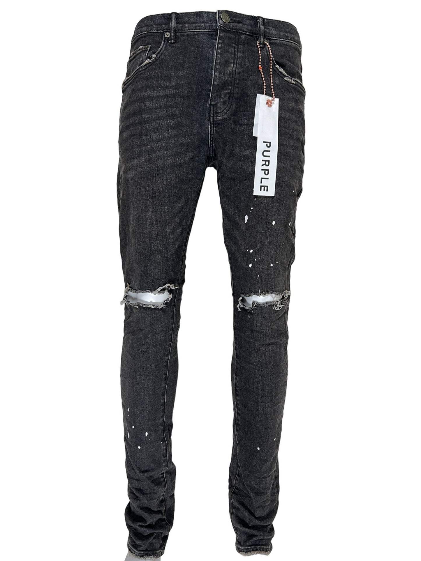Purple Brand Over Spray Black Denim Jean
