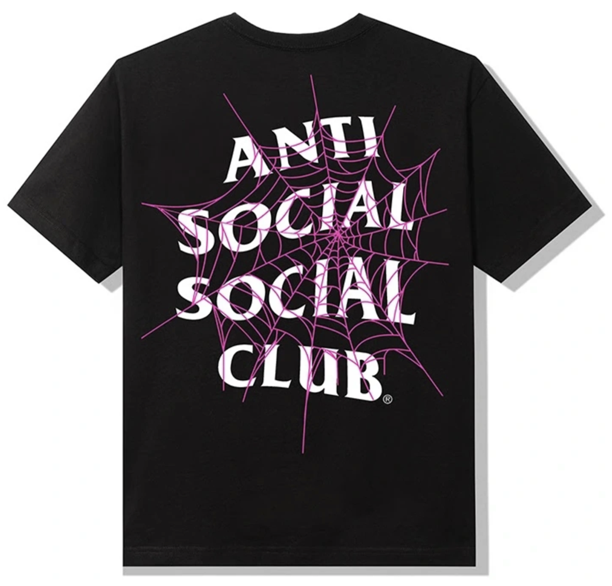 Anti Social Social Club Pink Web Tee Black