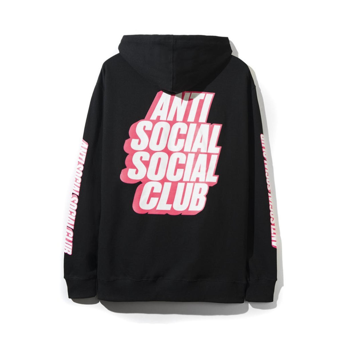Anti Social Social Club Pink White Hoodie